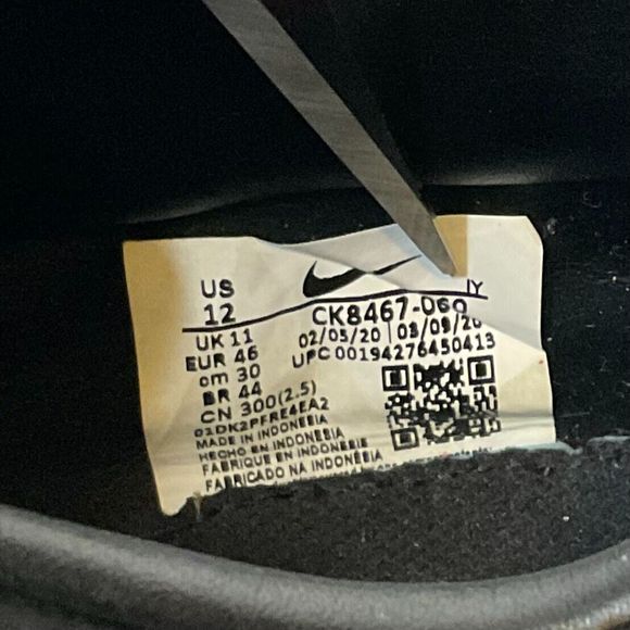 Nike Phantom GT Academy IC Indoor Soccer CK8467-060 Black Red Men's Size‎ 12 - Picture 8 of 8